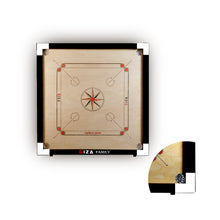 Load image into Gallery viewer, GIZA Family - Premium Carrom Boards for Home - with Coins, Striker & Powder (White)