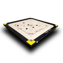 Load image into Gallery viewer, GIZA Family - Premium Carrom Boards for Home - with Coins, Striker & Powder (Yellow)