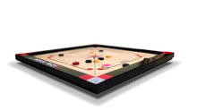 Load image into Gallery viewer, GIZA Junior - Premium Carrom Boards for Children - with Coins, Striker & Powder (Red)