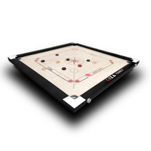 Load image into Gallery viewer, GIZA Family - Premium Carrom Boards for Home - with Coins, Striker &amp; Powder (White)
